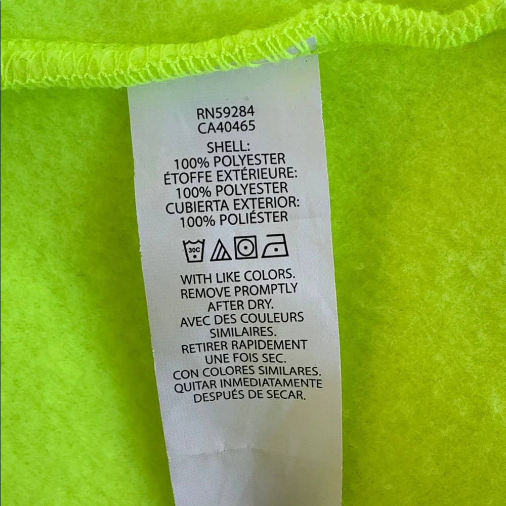 The Children’s Place black neon convertible fleece interior shell jacket medium
